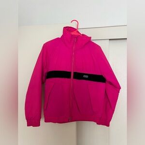 Vintage 90’s CB Sport Pink Ski Jacket with Black Stripe